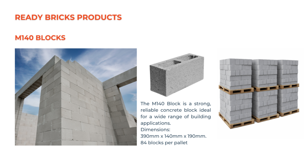 Ready Bricks Knysna Products